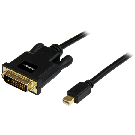 STARTECH.COM 10ft Mini DisplayPort to DVI Adapter - MDP to DVI - Black MDP2DVIMM10B